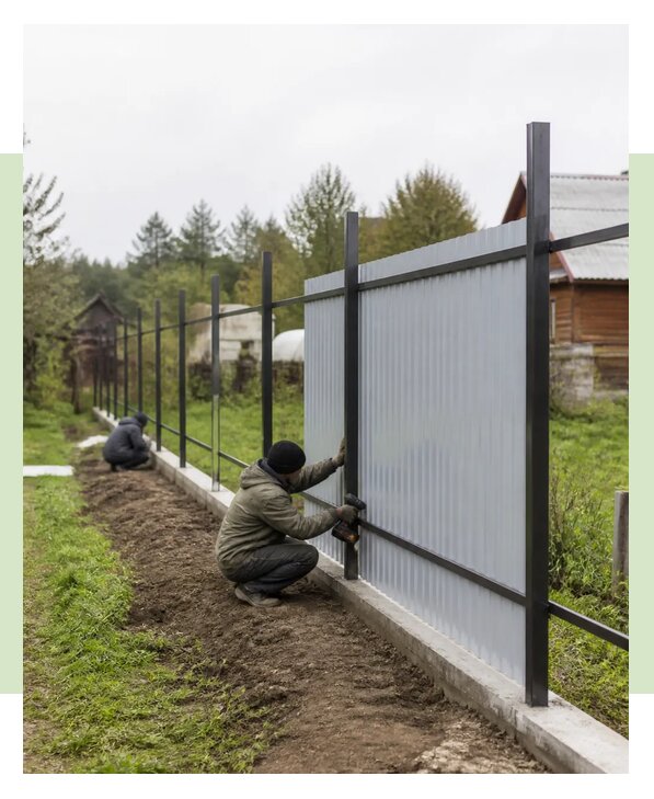 Профессиональная установка забора для СНТ под ключ в Назрани